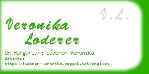 veronika loderer business card