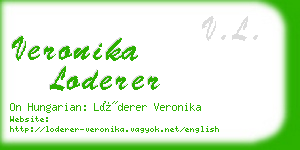 veronika loderer business card